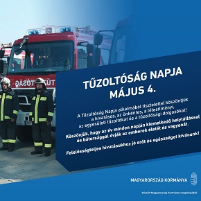 A magyar kormány köszönetét fejezi ki a tűzoltóknak
